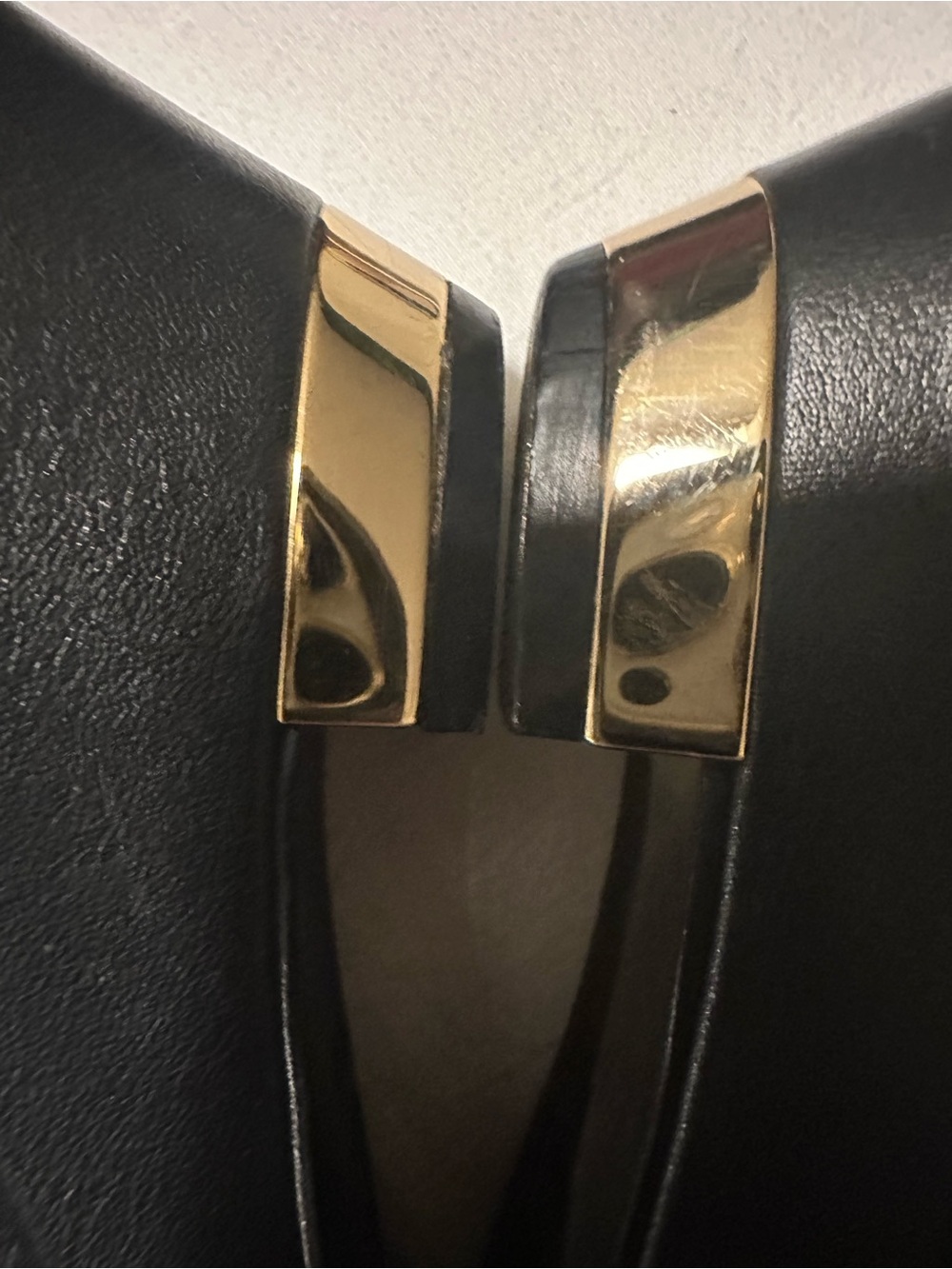 Tory Burch MacKenna Pointed Toe Ankle Strap Wedge Dress Shoe Tan Black Size 7.5 - Picture 10 of 12